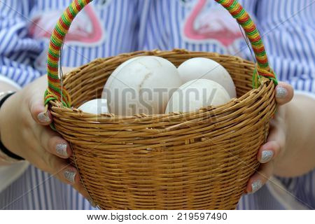 Thai Dessert Sweet Boiled Ball Covered With Grated Coconut