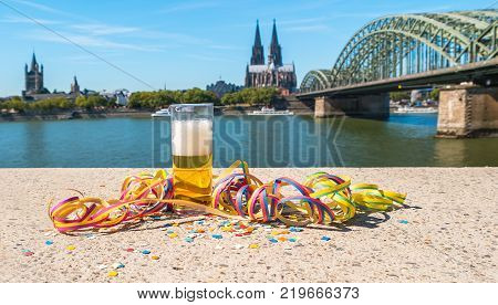 The Deutzer Rhine Boulevard In Cologne At Summer