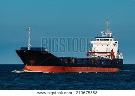 Black Cargo Ship