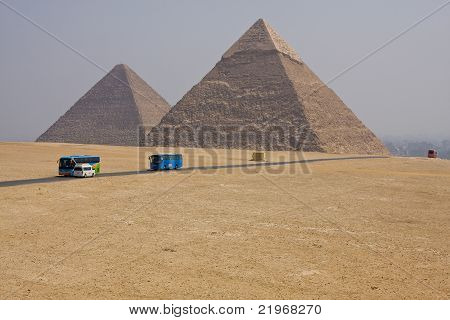 Velké pyramidy v Gíze, Egypt
