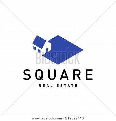 Real estate vector logo design template for corporate identity. Apartment isometric plan icon template layout.