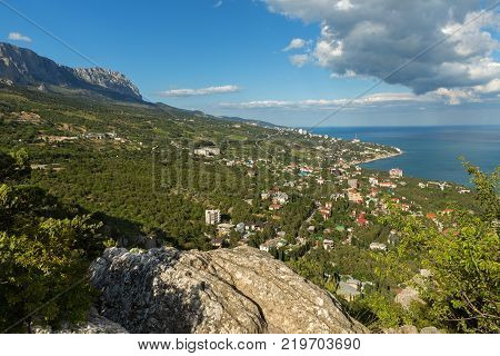 Coast of the Black Sea of the Crimean Peninsula