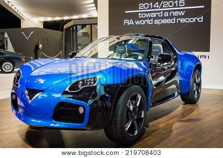 Venturi at Paris Auto Motor Show. Paris, France - October 5, 2014