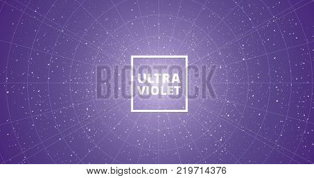 abstract ultra violet background with stars vector