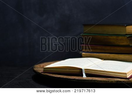 Old Books On Round Image & Photo (Free Trial) | Bigstock