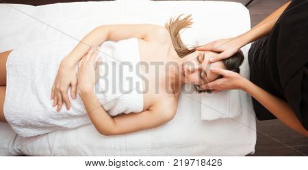 Woman having a relaxing massage
