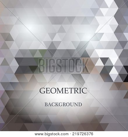 Abstract geometric rumpled triangular low poly style vector illustration graphic background. Digital vector illustration.