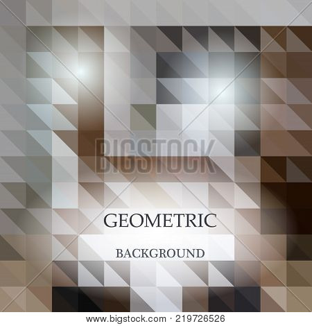 Abstract geometric rumpled triangular low poly style vector illustration graphic background. Digital vector illustration.