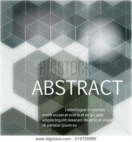Abstract technology background. EPS 10 vector illustration. Used effect transparency layers of lights and shapes