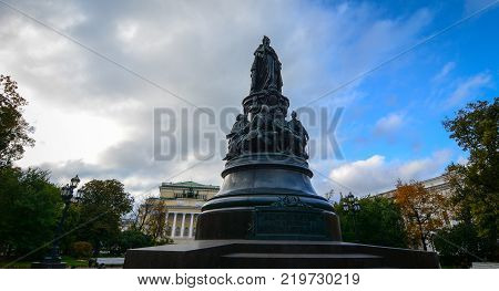 Queen Monument In St Petersburg, Russia