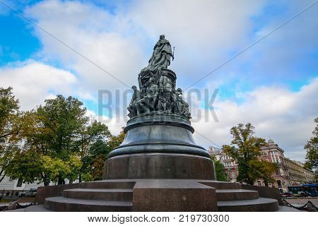Queen Monument In St Petersburg, Russia