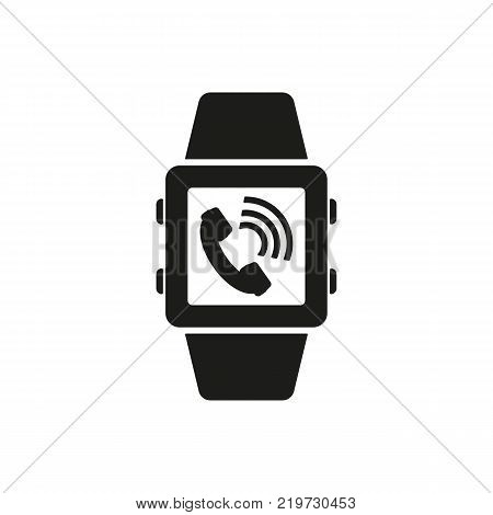 Smart watch icon. Mobile, clock, device symbol. Flat design. Stock - Vector illustration