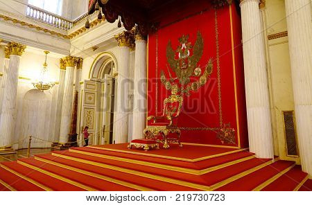 Interior Of Hermitage Palace In St Petersburg