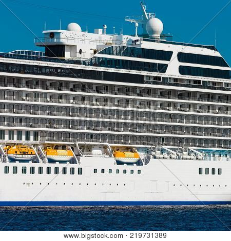 Luxury Cruise Liner In Travel