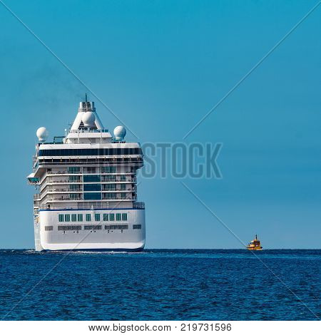 Luxury Cruise Liner In Travel