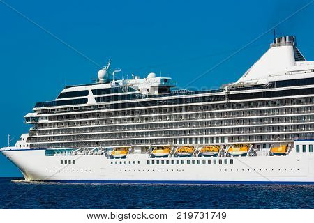 Luxury Cruise Liner In Travel