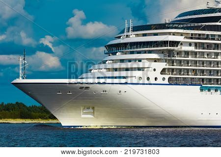 Luxury Cruise Liner In Travel
