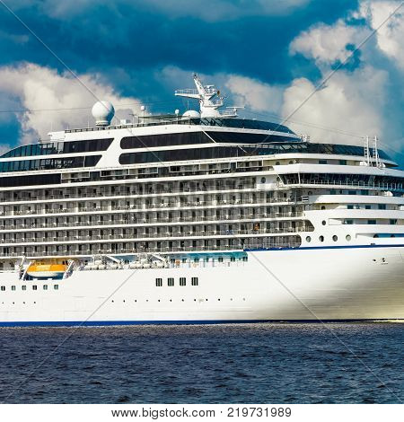 Luxury Cruise Liner In Travel