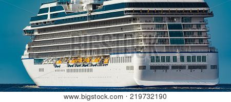 Luxury Cruise Liner In Travel