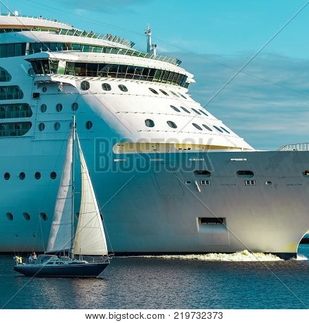 Luxury Cruise Liner In Travel