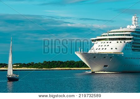 Luxury Cruise Liner In Travel