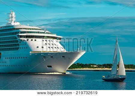 Luxury Cruise Liner In Travel