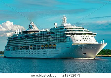 Luxury Cruise Liner In Travel
