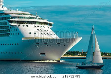Luxury Cruise Liner In Travel