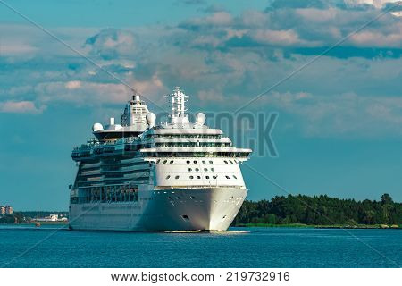 Luxury Cruise Liner In Travel