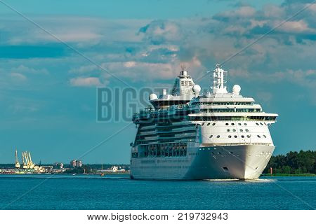 Luxury Cruise Liner In Travel