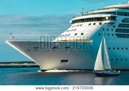 Luxury Cruise Liner In Travel