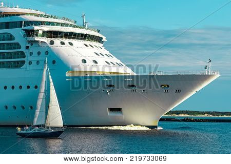 Luxury Cruise Liner In Travel