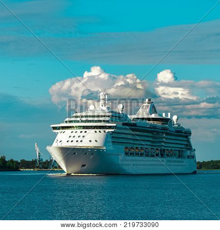 Luxury Cruise Liner In Travel