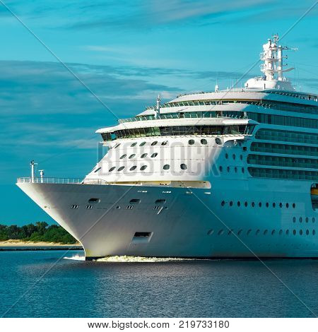 Luxury Cruise Liner In Travel