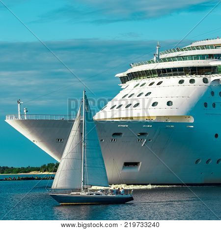 Luxury Cruise Liner In Travel