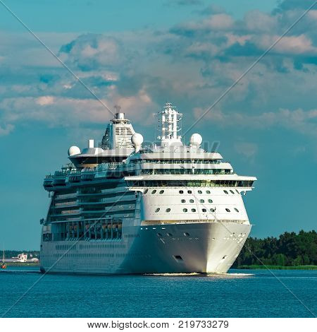 Luxury Cruise Liner In Travel