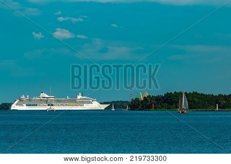 Luxury Cruise Liner In Travel