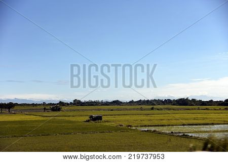 Manila, Philippines, December 12, 2017, Road From Manila To Baguio City View With Car