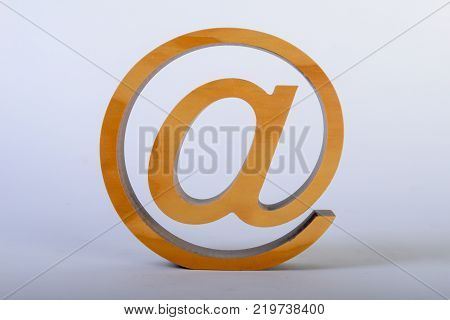 At Sign As A Sculpture