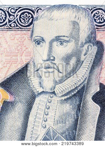 Arngrimur Jonsson portrait from Icelandic money - Krona