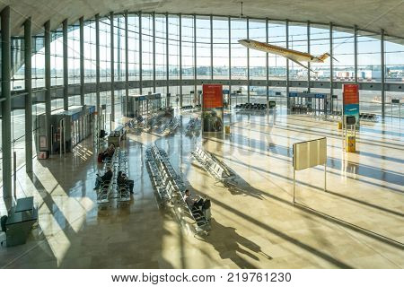 VALENCIA, SPAIN - March 10, 2017: Valencia Airport in Manises