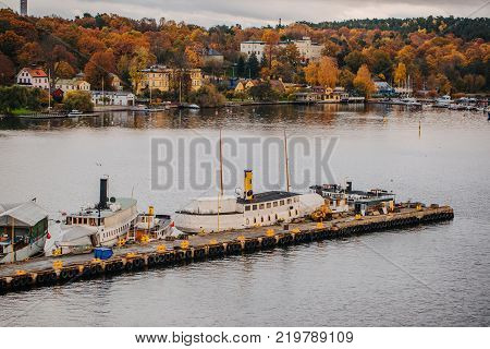 autumn in the suburbs of Stockholm Sweden
