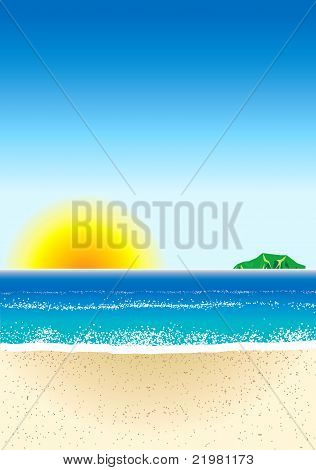Fond de la plage
