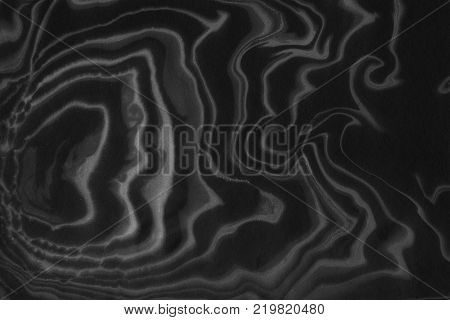 Suminagashi Marble Texture Hand Painted With Black Ink. Digital Paper 1048 Performed In Traditional