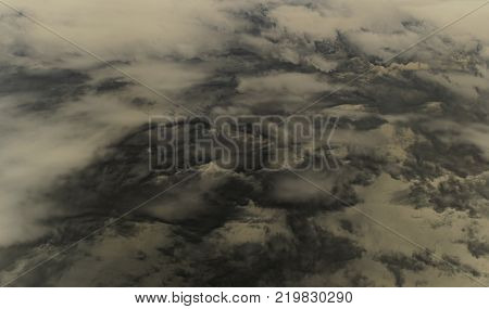 gloomy the clouds of Heaven hovers above the sand
