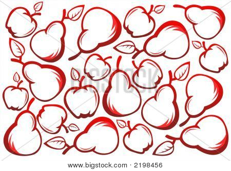 Pere e mele bianche