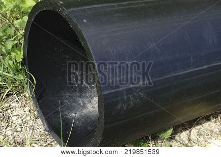 HDPE potable storage pipe HDPE pipeline. the dark one