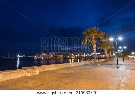 Evening photo in Odos Poseidonos, Paphos, Cyprus