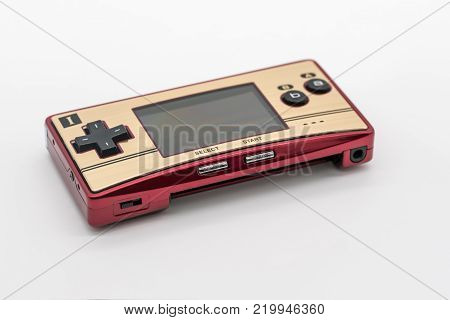 Bangkok, Thailand - Dec 29, 2017: Gameboy Micro