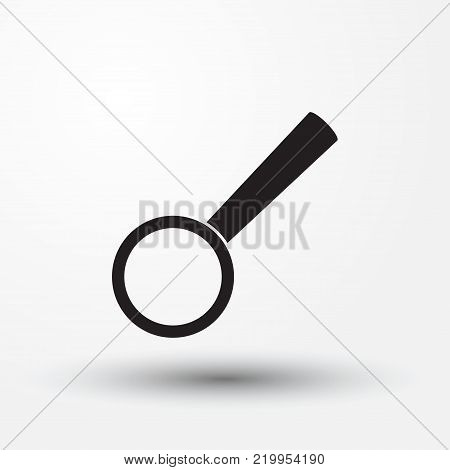 Glass vector web icon. magnifying glass vector icon.
